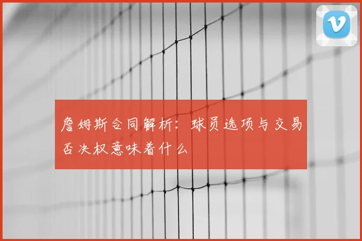 詹姆斯合同解析：球员选项与交易否决权意味着什么